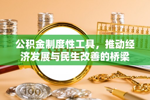 涡阳公积金制度性工具，推动经济发展与民生改善的桥梁