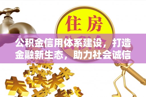 涡阳公积金信用体系建设，打造金融新生态，助力社会诚信发展