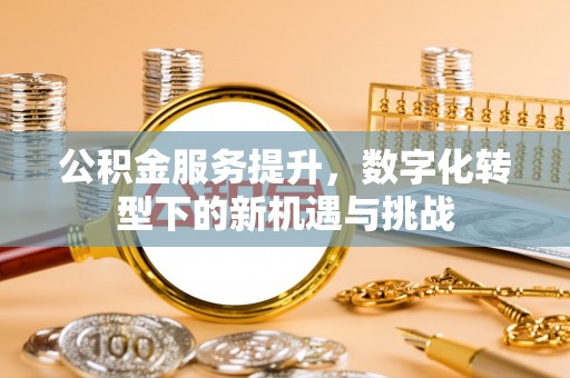 涡阳公积金服务提升，数字化转型下的新机遇与挑战