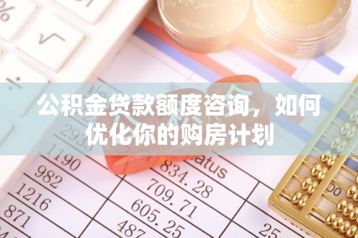 涡阳公积金贷款额度咨询，如何优化你的购房计划