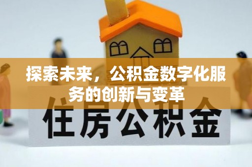 涡阳探索未来，公积金数字化服务的创新与变革