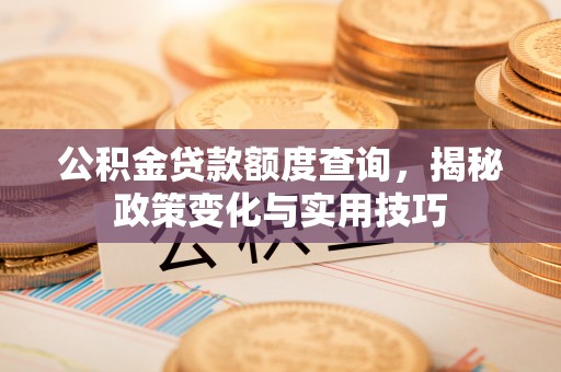 涡阳公积金贷款额度查询，揭秘政策变化与实用技巧