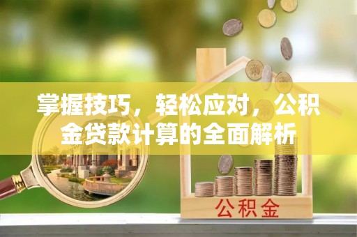 涡阳掌握技巧，轻松应对，公积金贷款计算的全面解析