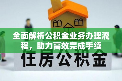 涡阳全面解析公积金业务办理流程，助力高效完成手续