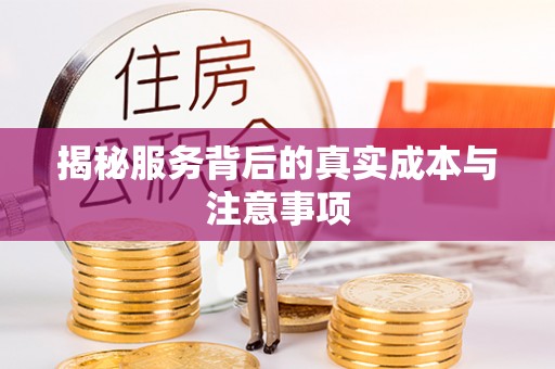 涡阳揭秘服务背后的真实成本与注意事项