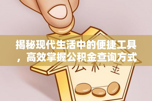 涡阳揭秘现代生活中的便捷工具，高效掌握公积金查询方式
