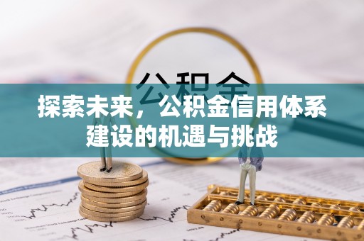 涡阳探索未来，公积金信用体系建设的机遇与挑战
