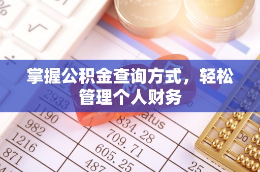 涡阳掌握公积金查询方式，轻松管理个人财务