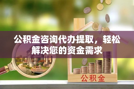 涡阳公积金咨询代办提取，轻松解决您的资金需求