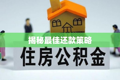涡阳揭秘最佳还款策略