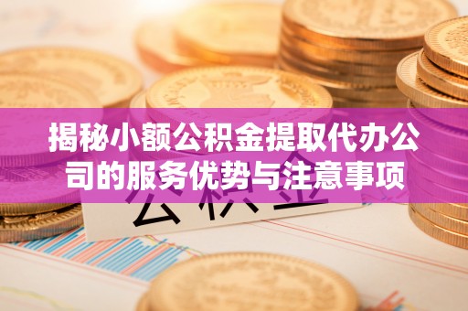 涡阳揭秘小额公积金提取代办公司的服务优势与注意事项