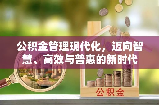 涡阳公积金管理现代化，迈向智慧、高效与普惠的新时代