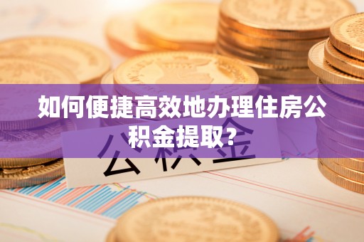 涡阳如何便捷高效地办理住房公积金提取？