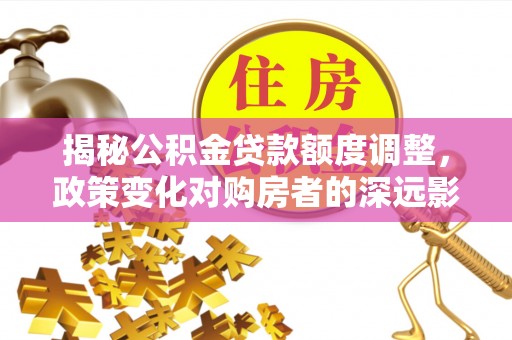 涡阳揭秘公积金贷款额度调整，政策变化对购房者的深远影响