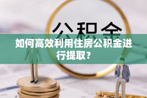 涡阳如何高效利用住房公积金进行提取？