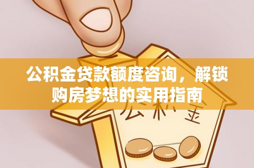 涡阳公积金贷款额度咨询，解锁购房梦想的实用指南
